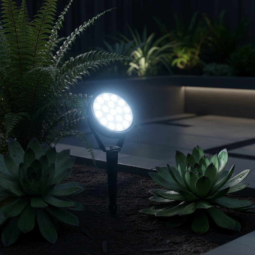 Spot LED Gradina Lollipop 9W Lumina Rece Negru