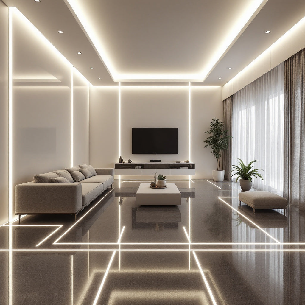 Profil Aluminiu Pentru Banda LED Pentru Pardoseala 2 METRI