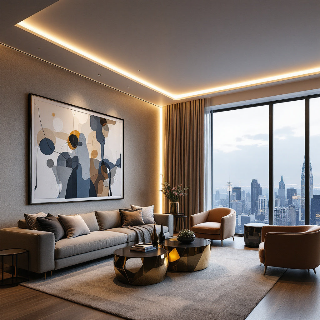 Profil Banda LED Aluminiu Incastrabil Sub Tencuiala de Colt Interior 2M