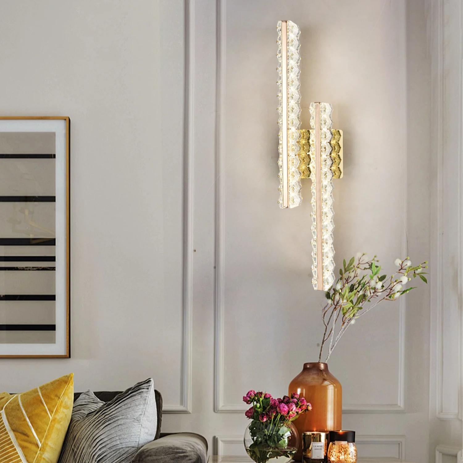 Aplica LED MELIS Cristal Lines