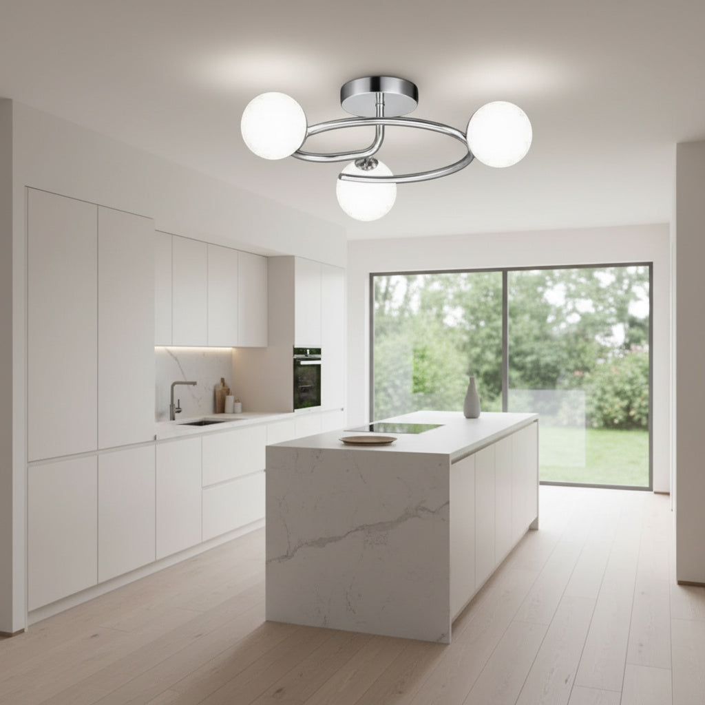 Lustra Abajur 3xE27 Chrome Elegance