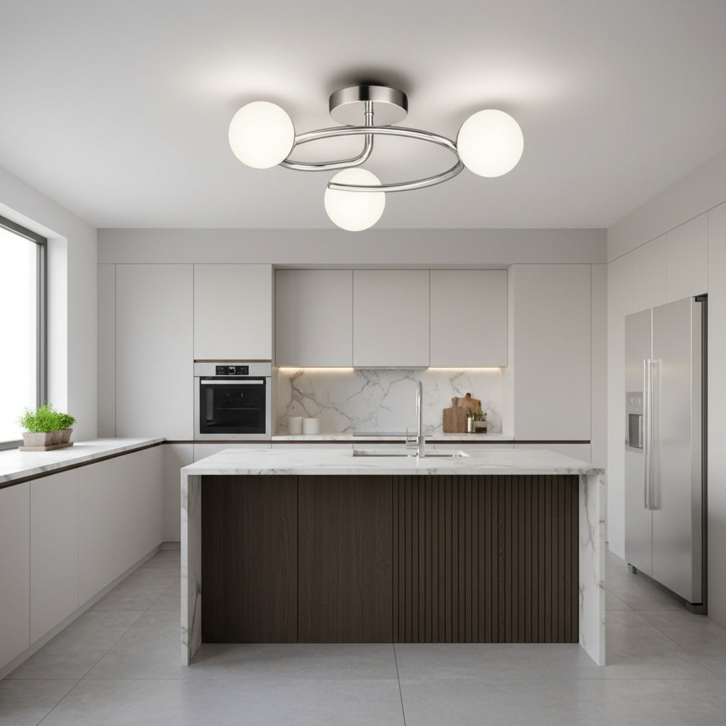 Lustra Abajur 3xE27 Chrome Elegance