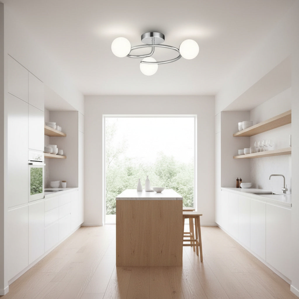 Lustra Abajur 3xE27 Chrome Elegance