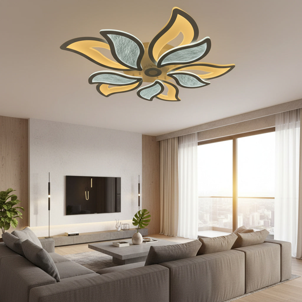 Lustra LED 240W Flower Echivalent 1000W Telecomanda