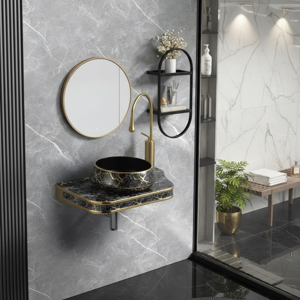 Lavoar Aplicat Premium Line Lion 65.5X37CM