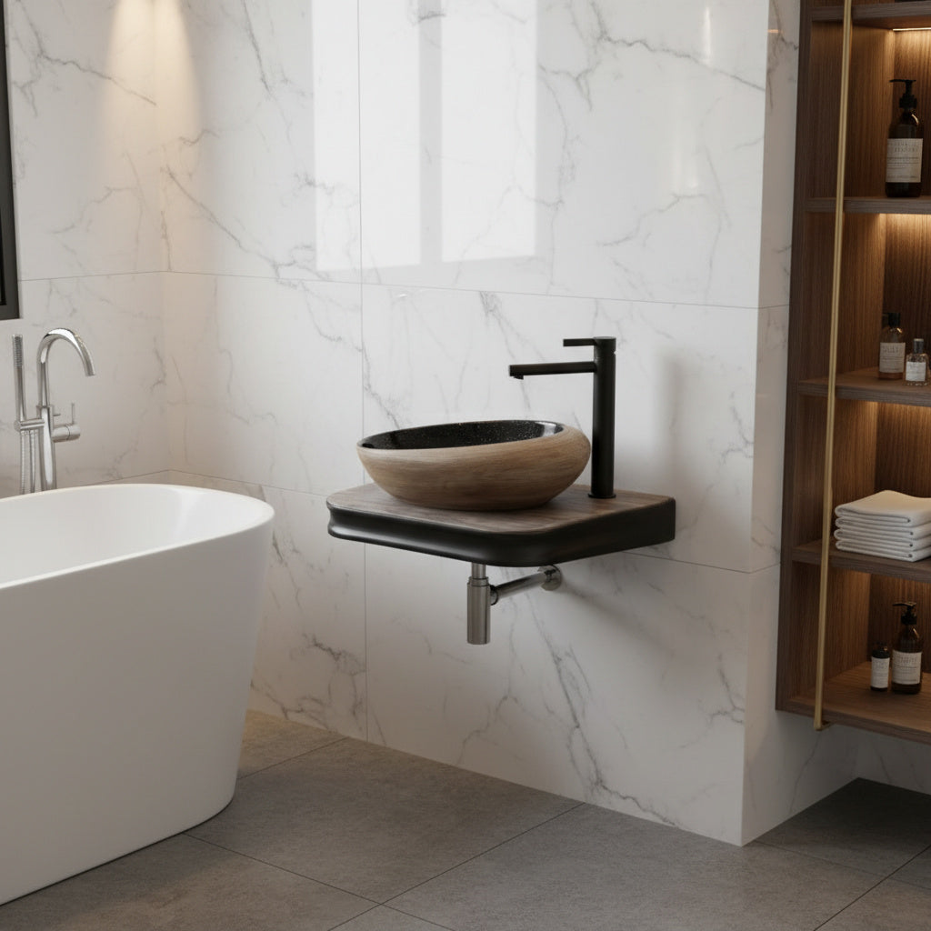 Lavoar Aplicat Premium Line Wood 65.5X37CM