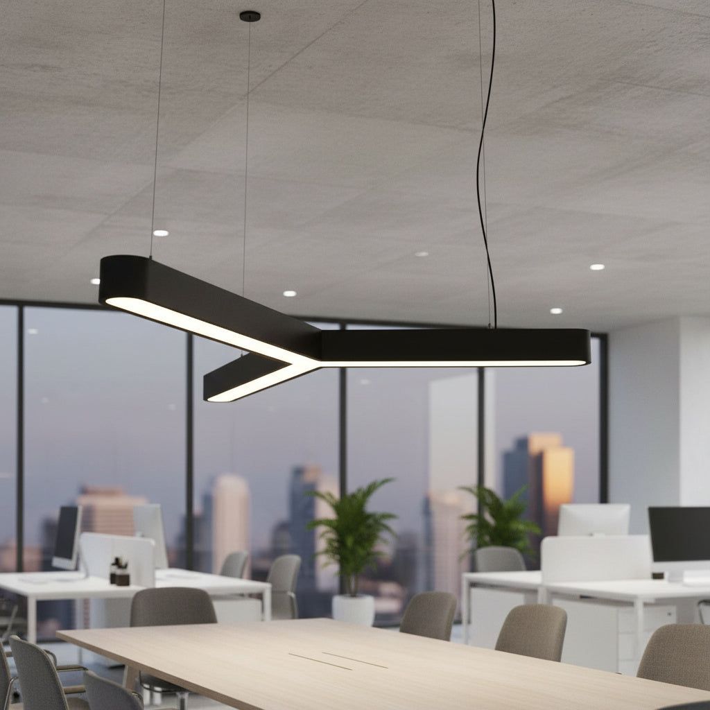 Lustra LED TriCore Slim Negru Mat 100W RGB