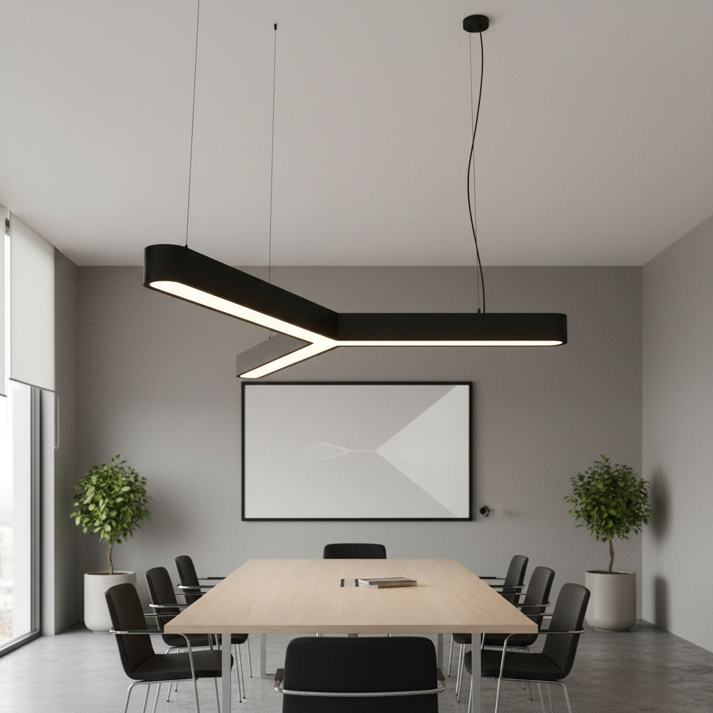 Lustra LED TriCore Slim Negru Mat 100W RGB