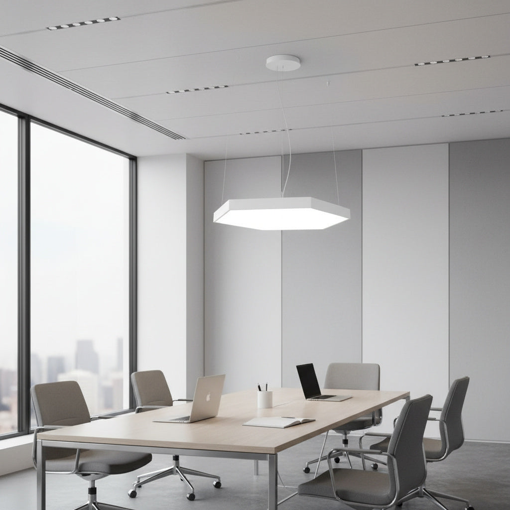 Lustra LED HexaGlow Alb Mat 210W CCT