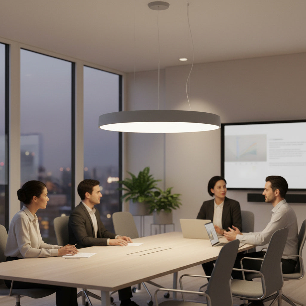 Lustra LED NeoCircle Circle Alb Mat 105W CCT