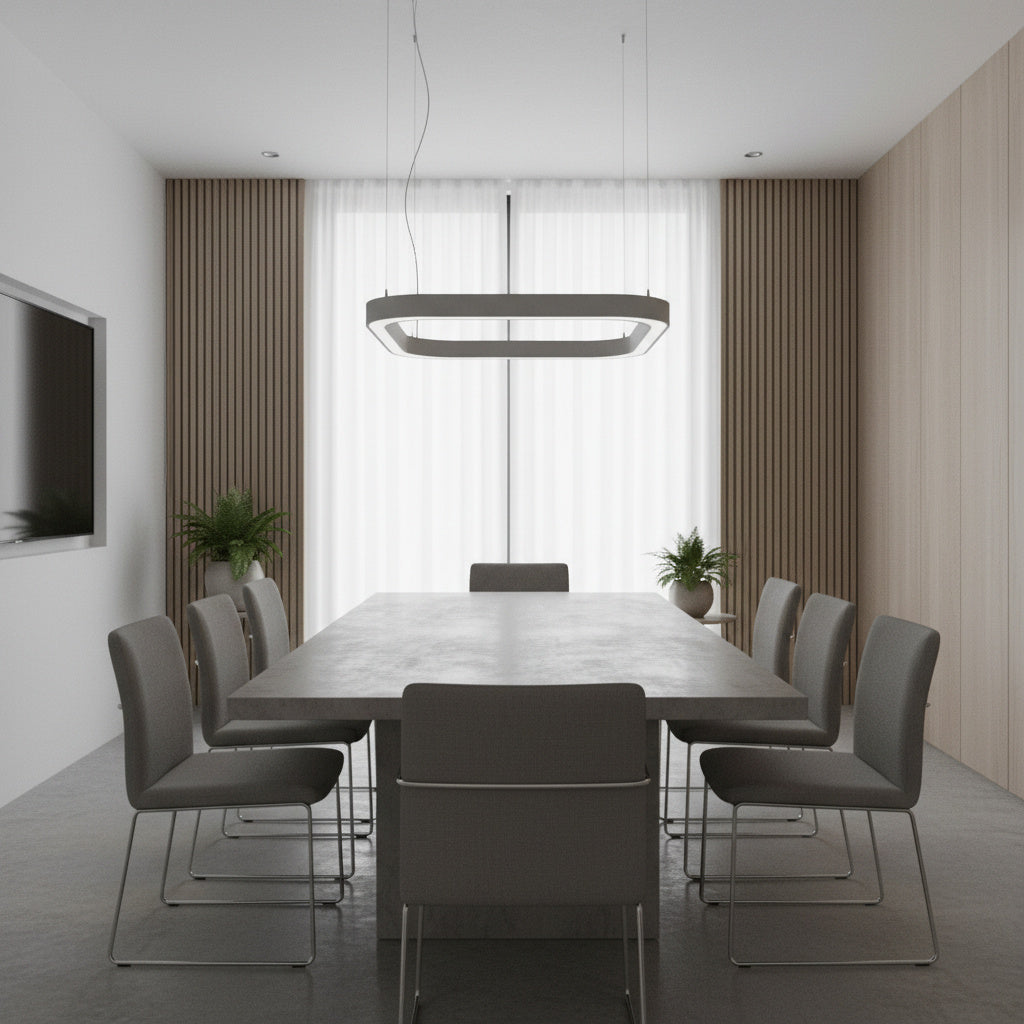 Lustra LED QuadraLine Gri 139W CCT