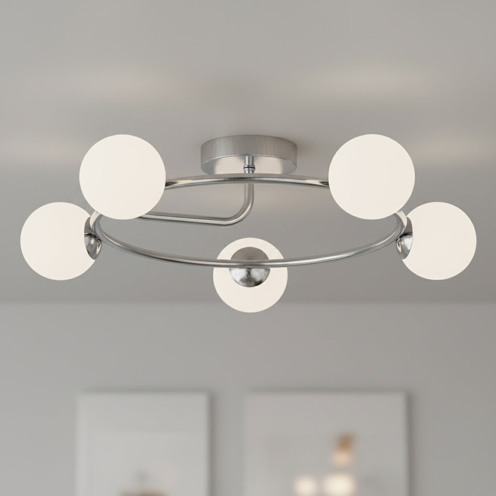 Lustra Abajur 5xE27 Chrome Elegance