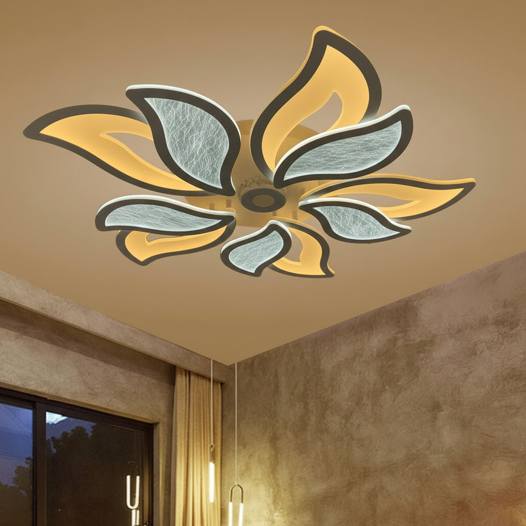 Lustra LED 240W Flower Echivalent 1000W Telecomanda