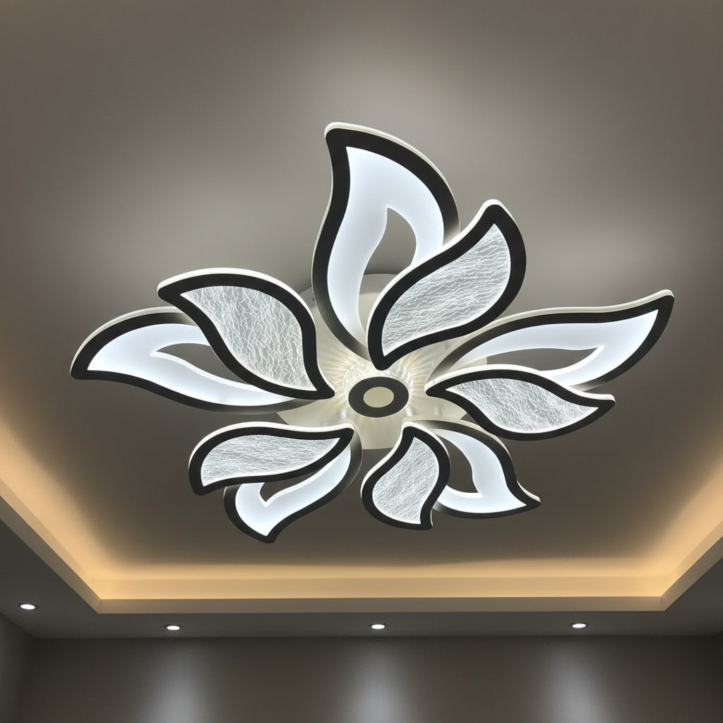 Lustra LED 240W Flower Echivalent 1000W Telecomanda