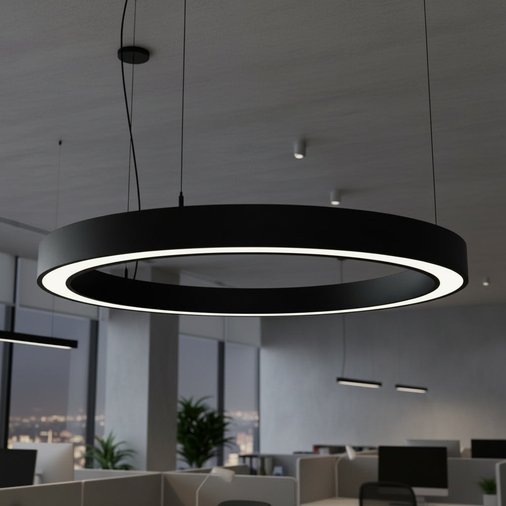 Lustra LED NeoRing Black 144W CCT