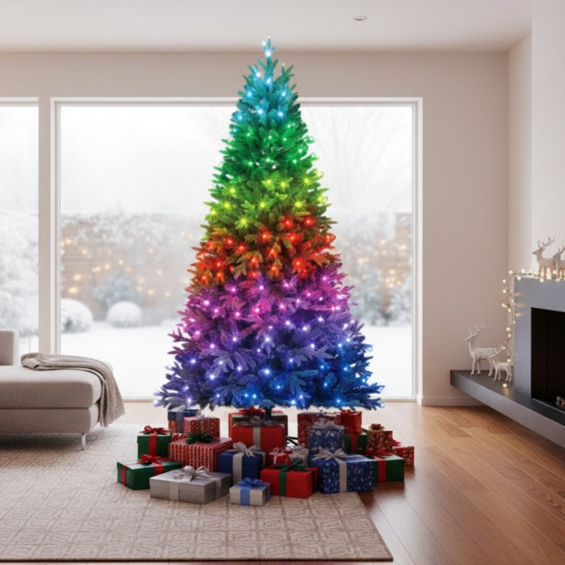 Brad Artificial de Craciun 3D SMART TWINKLY WINDSOR PINE cu Instalatie