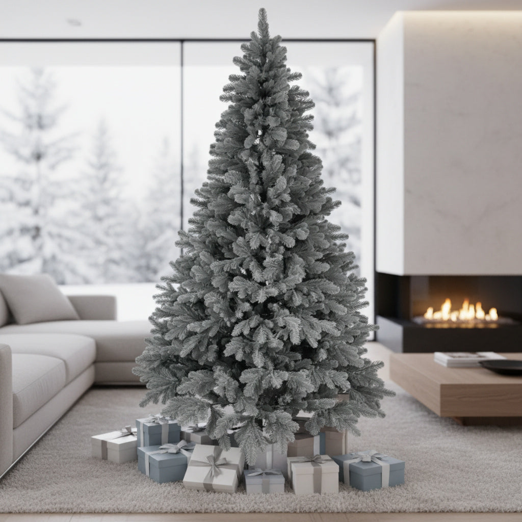 Brad Artificial de Craciun 3D IMPERIAL SILVER BLUE