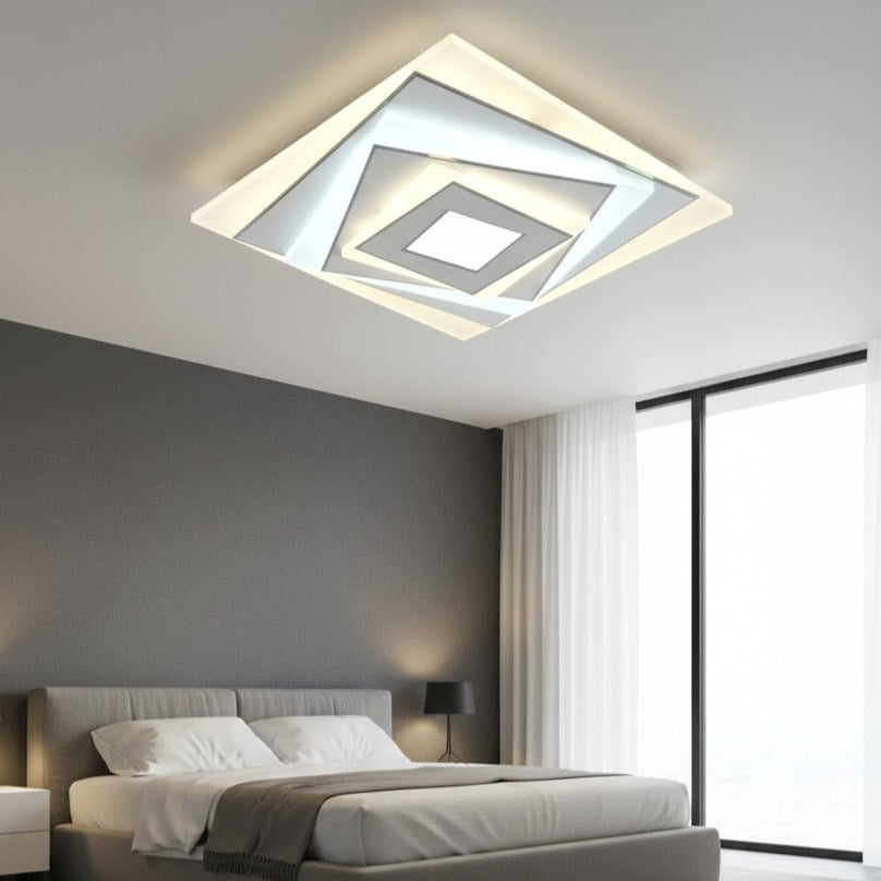 Lustra LED White & Silver FIORO Echivalent 400W