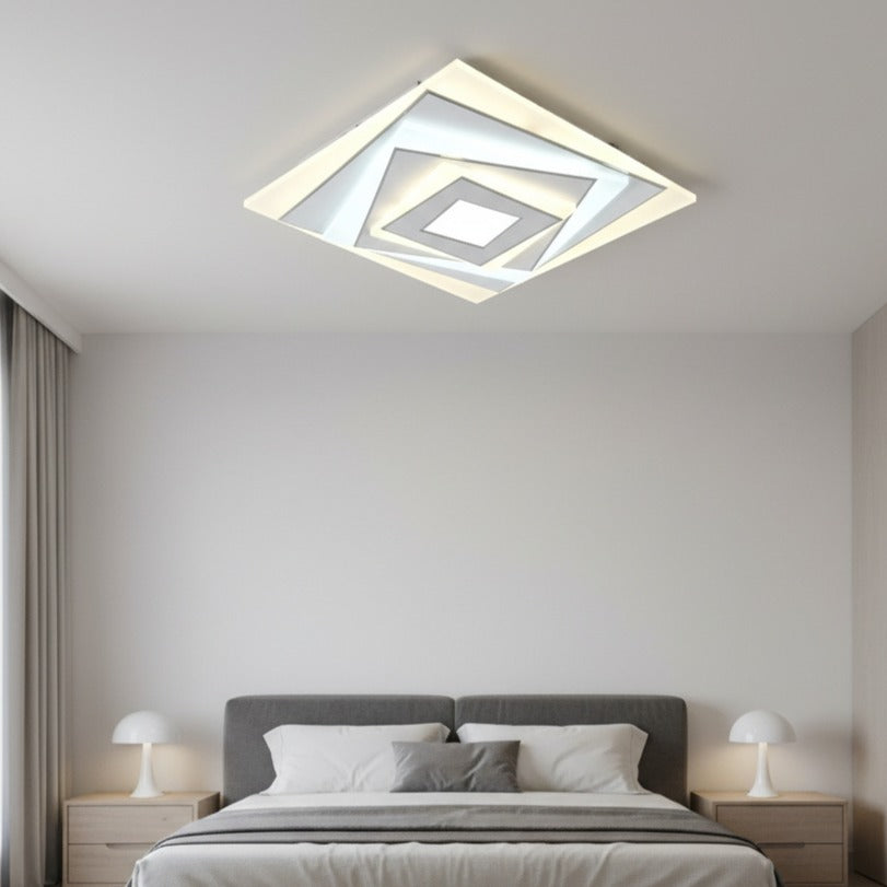 Lustra LED White & Silver FIORO Echivalent 400W