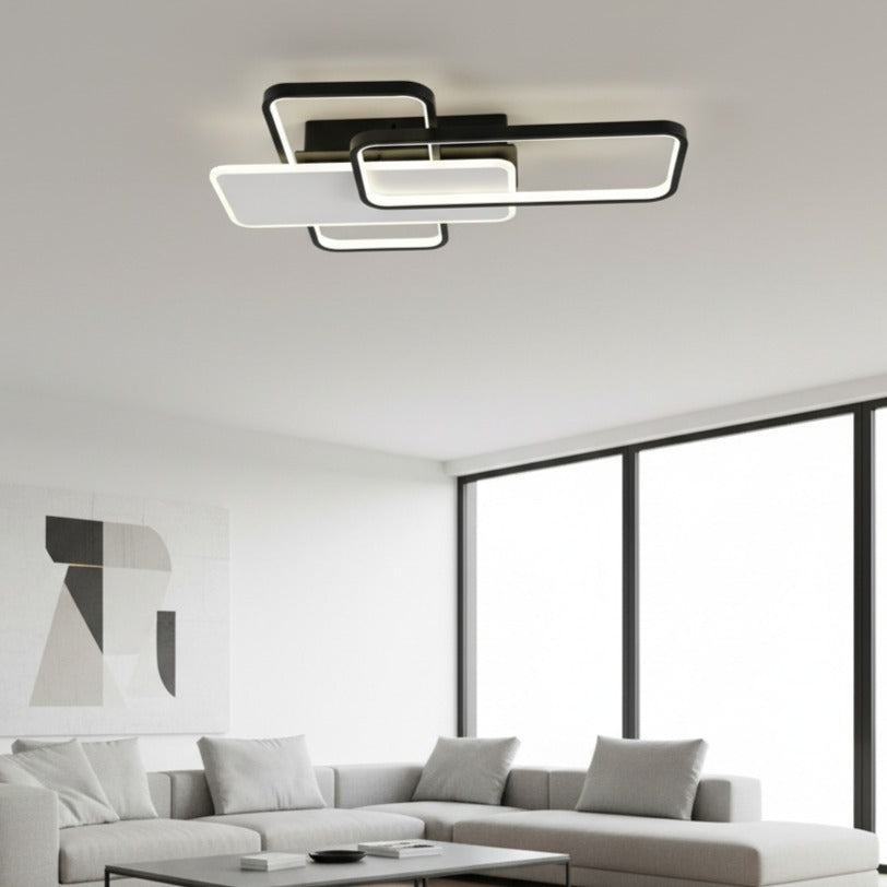 Lustra LED Black & White CLAGO Echivalent 600W Telecomanda