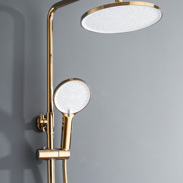 Coloana de Dus Premium 4 Moduri de Pulverizare Aurie Inox