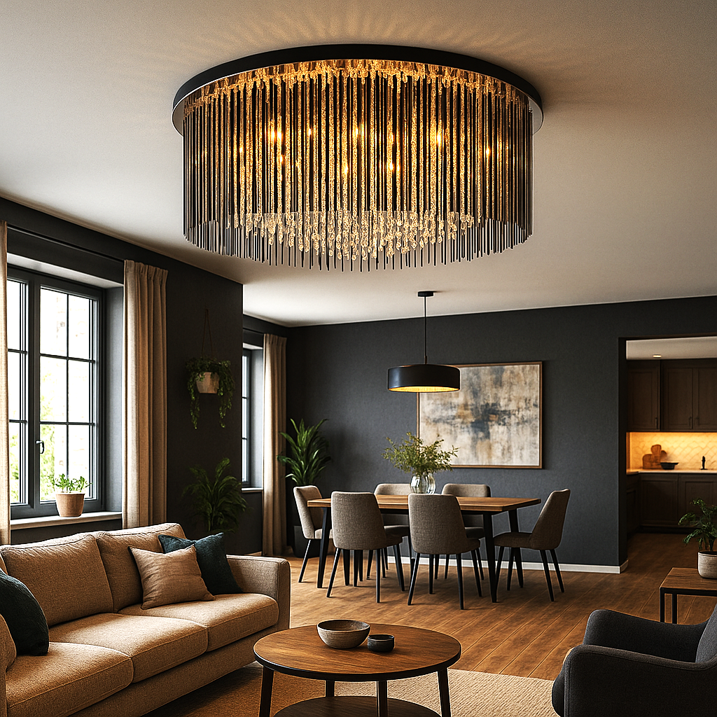 Candelabru Aplicat Cristal Luxury Black Beauty