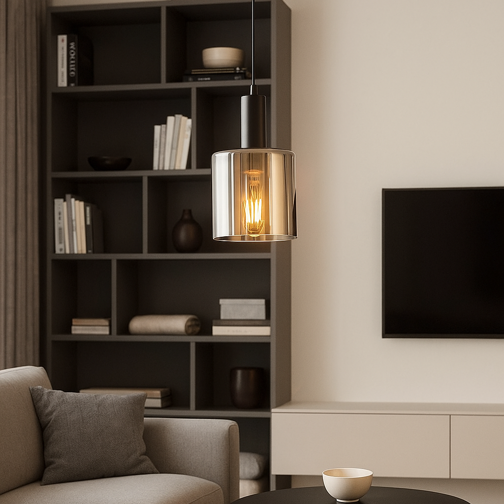 Pendul Abajur Fumuriu Savio Black