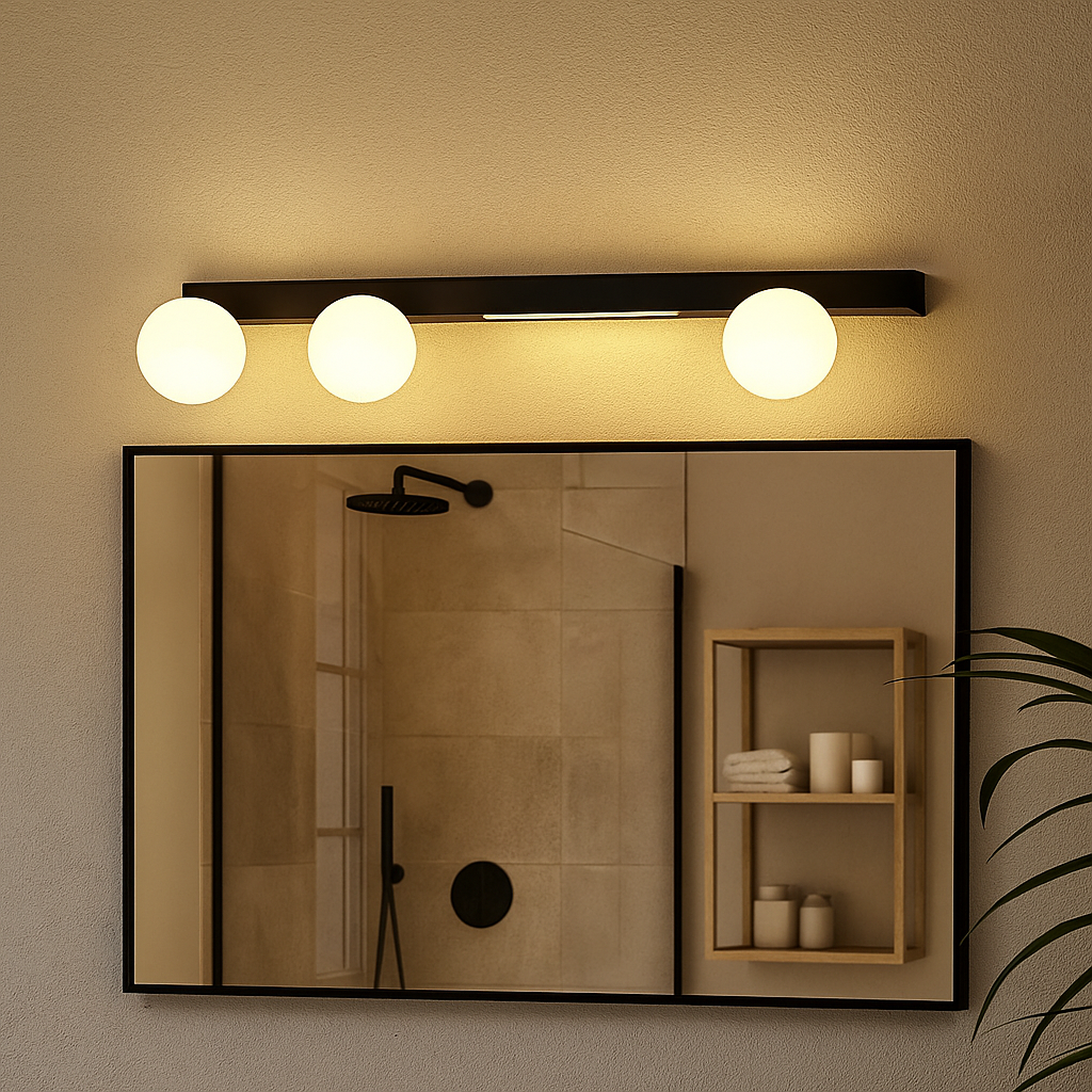 Aplica LED 70cm Neagra SUFITOWA