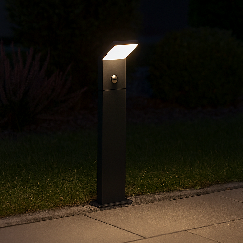 Stalp exterior PEARL, LED, IP54, cu senzor de miscare