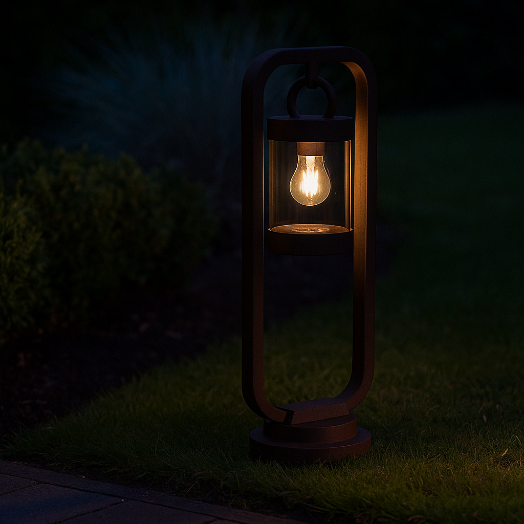 Stalp de Iluminat Exterior SAMBESI, IP44, cu Senzor Crepuscular