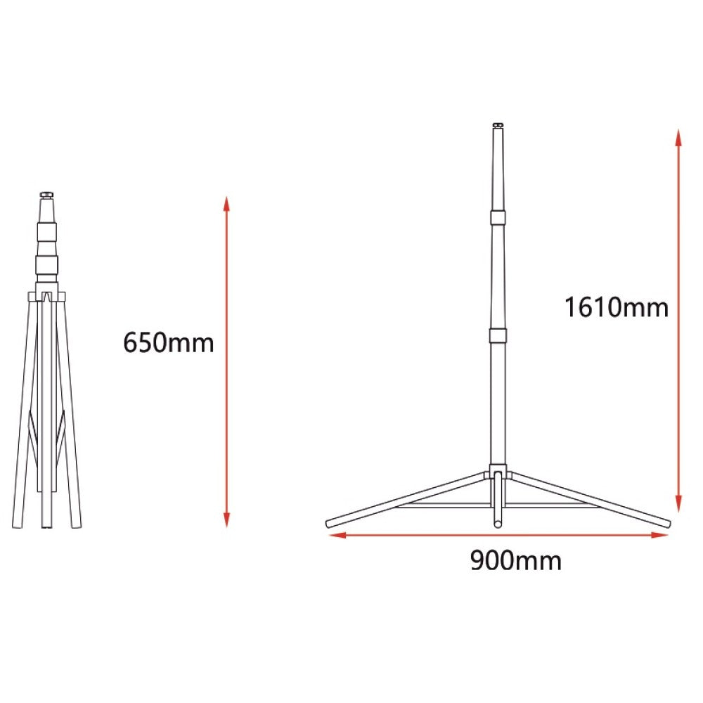 Stativ Proiector LED 1.6 Metri Reglabil Simplu