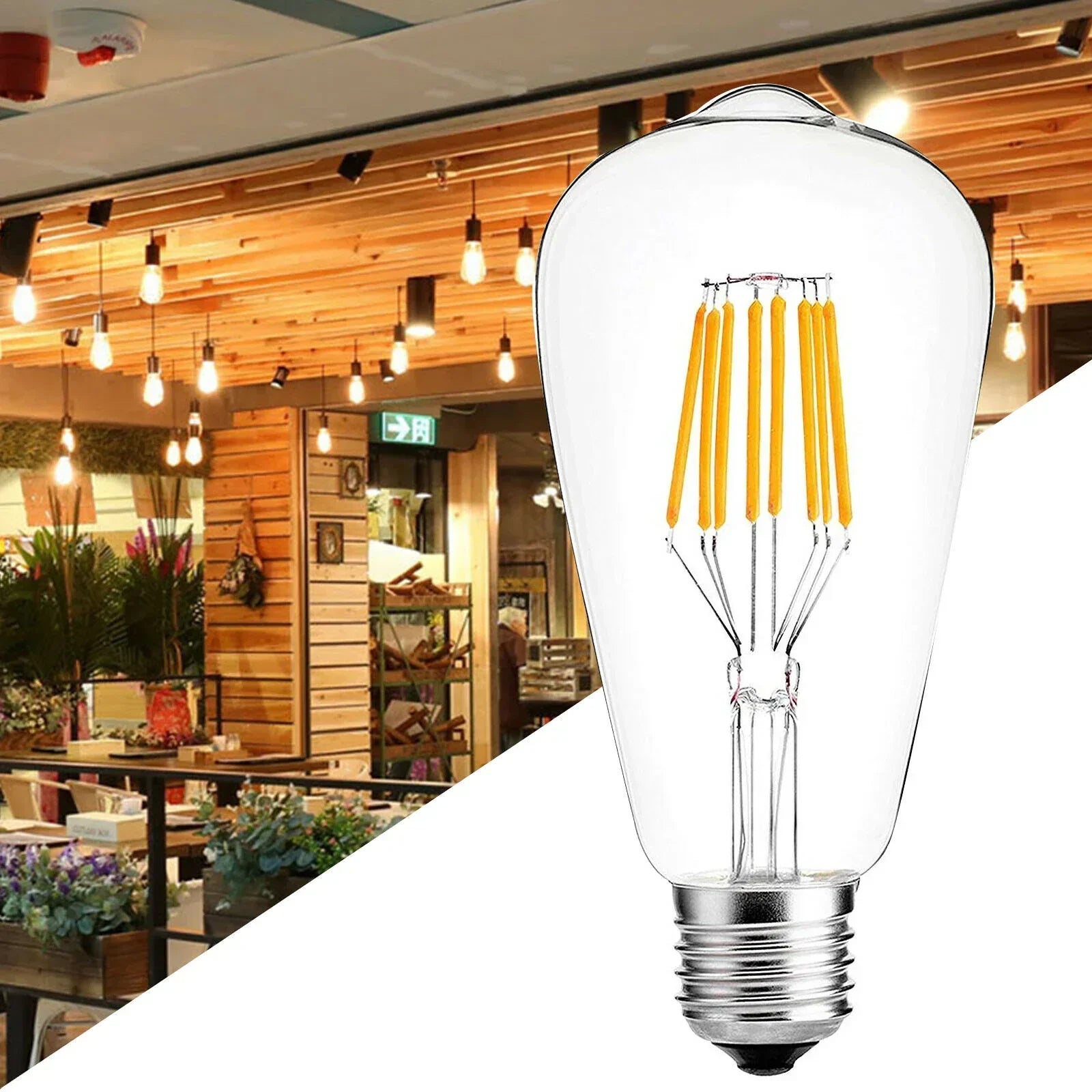 Bec LED E27 4W Filament ST64 DIMABIL
