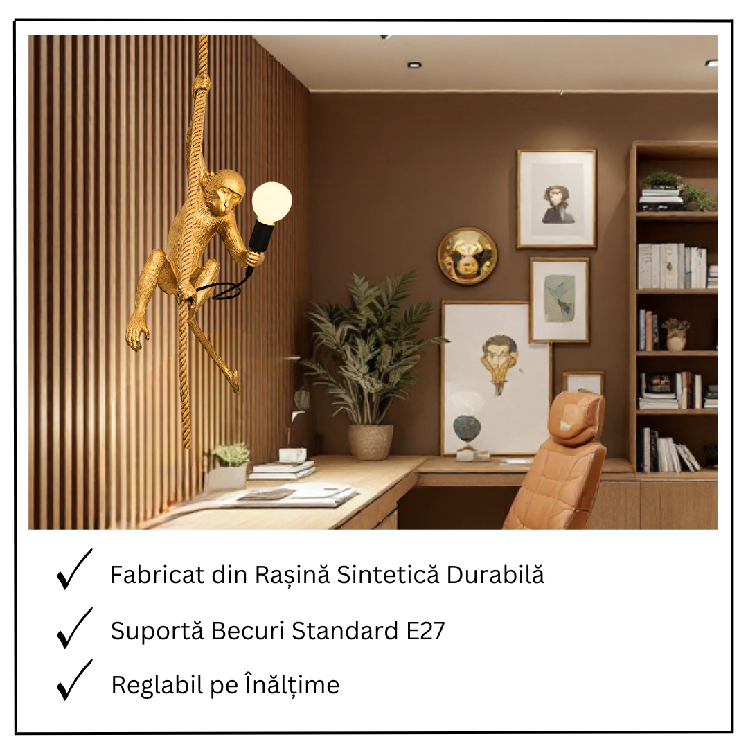 Pendul 1xE27 Monkey Gold