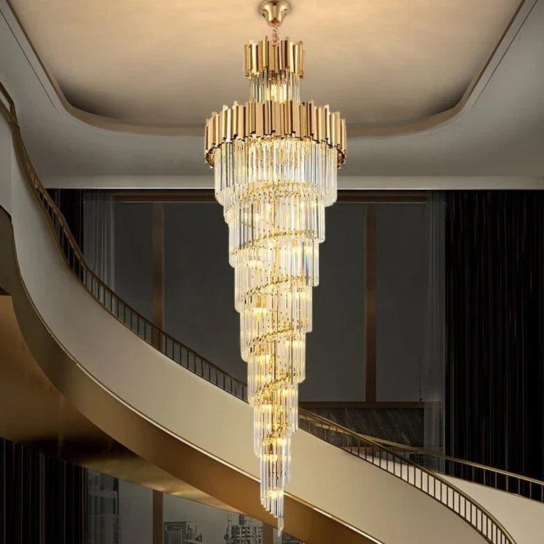 Candelabru Cristal GLORY GOLDEN LUXURY 300cm