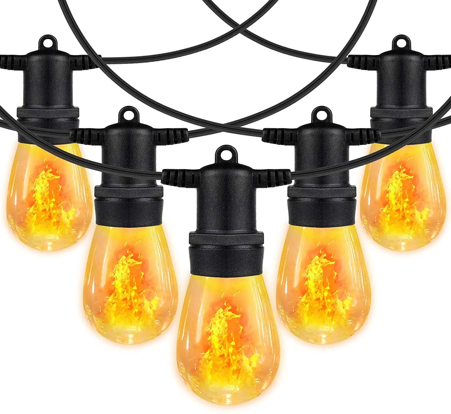 Ghirlanda Luminoasa 5m / 10 Becuri LED Integrat Flacara miscatoare , Interconectabil