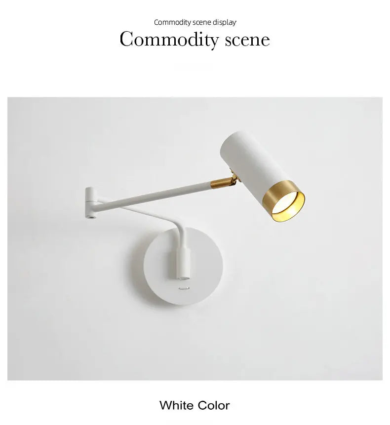 Aplica LED AVANI Reglabila Alb+auriu