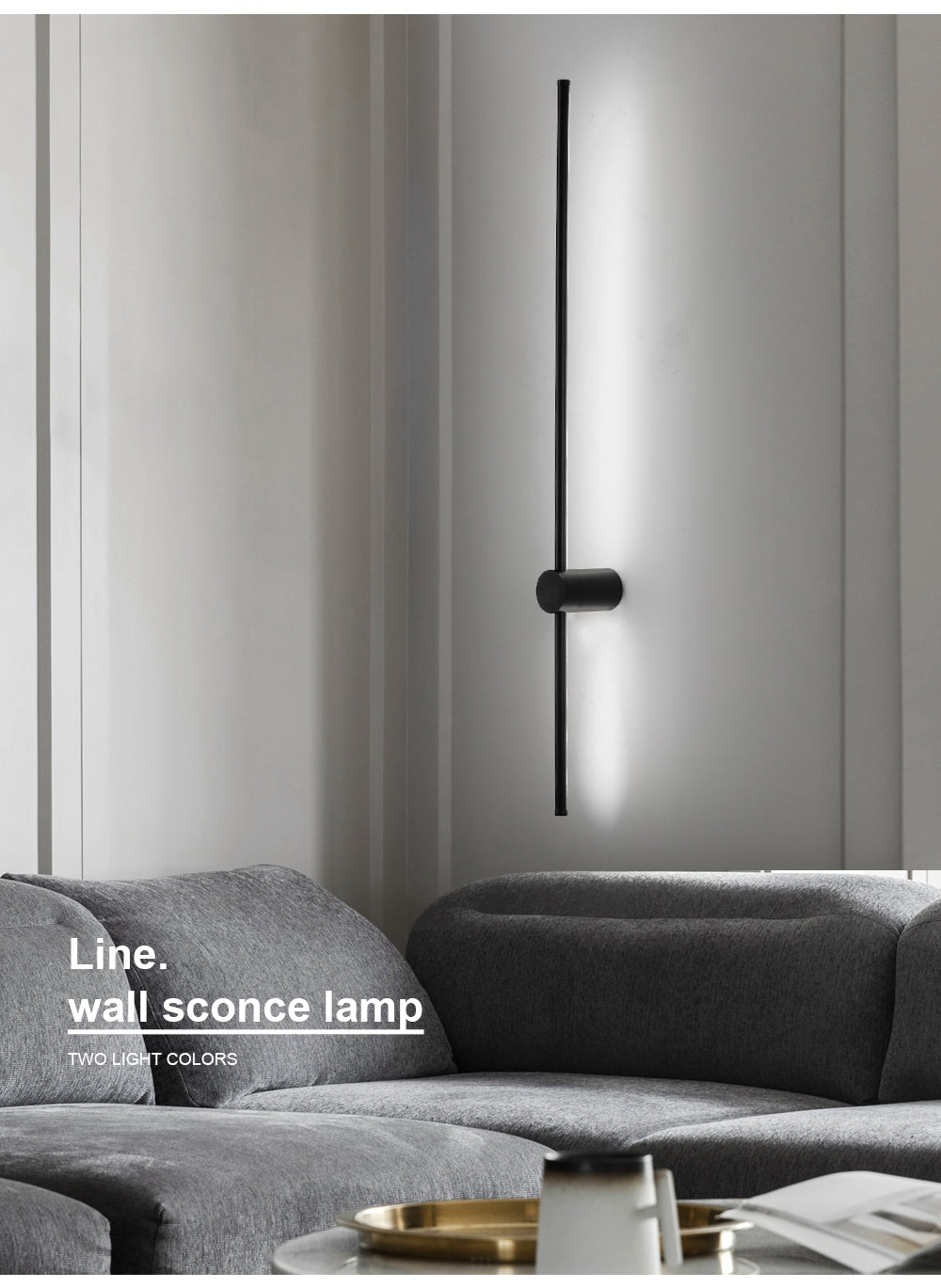 Aplica LED ALPINE 22W 60cm Black