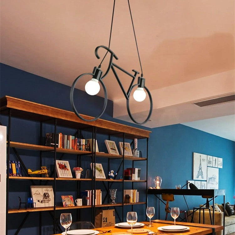 Lustra Vintage BIKE Black 2xE27