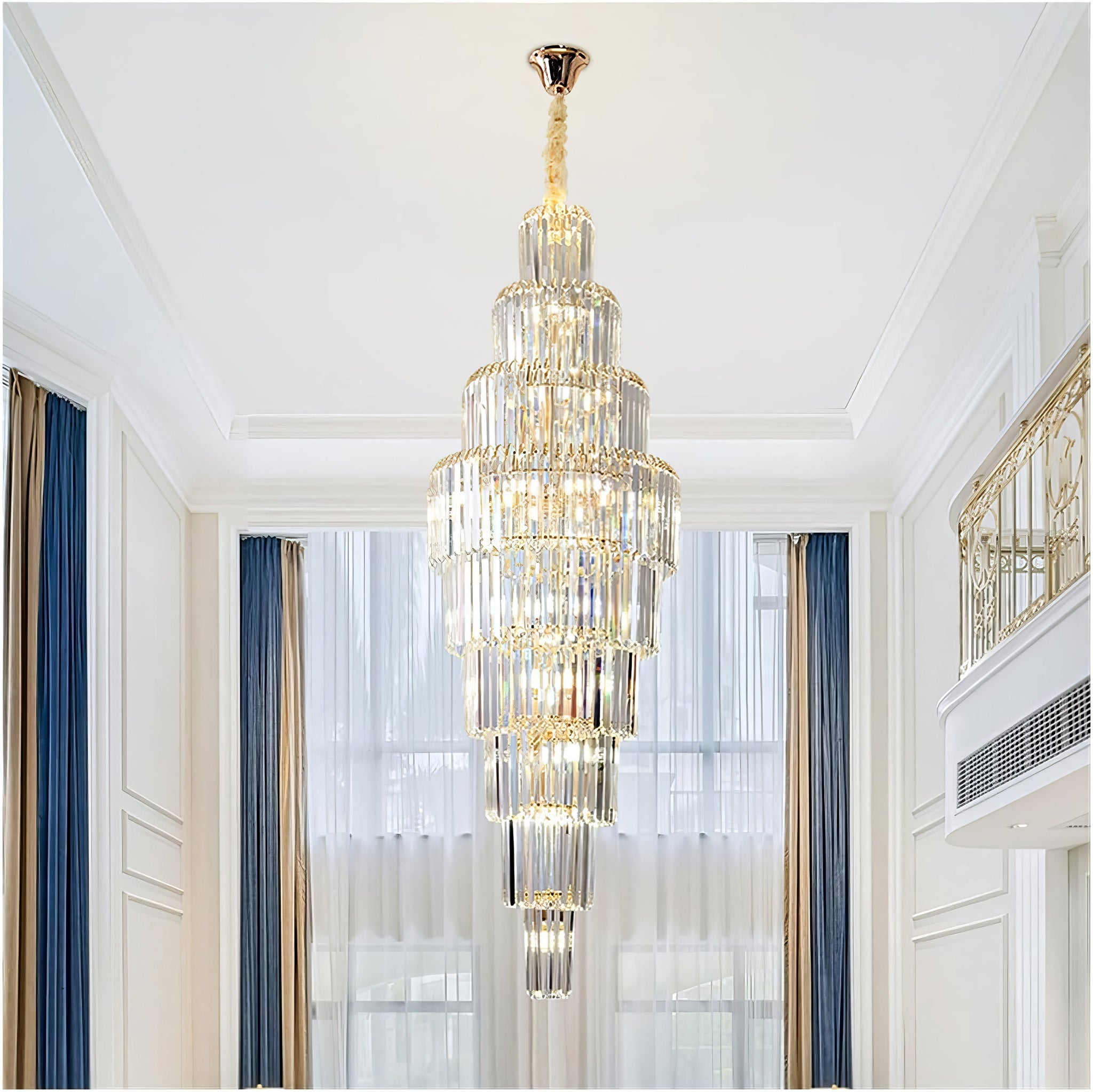 Candelabru Cristal Gold Imperator 180cm
