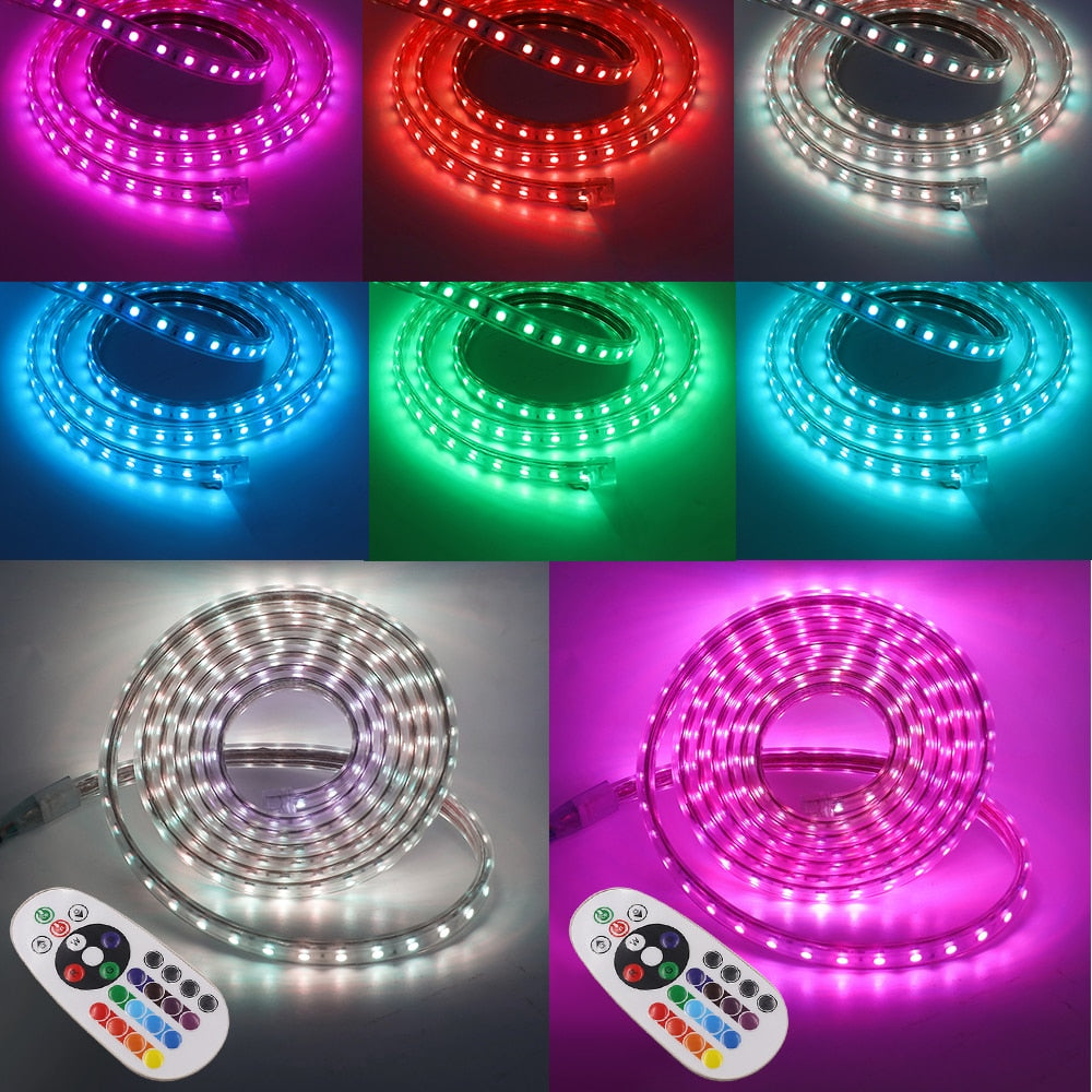 KIT COMPLET Banda LED 5050 1 Rand RGB 220V