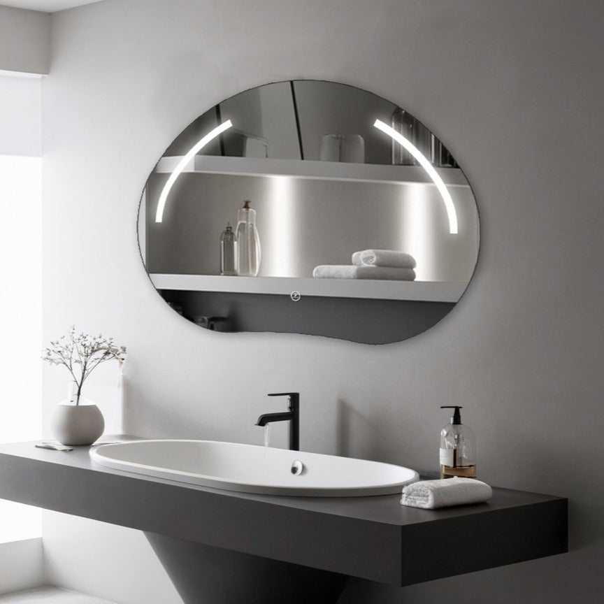 Oglinda LED Functie Touch si 3 Lumini 80x60cm