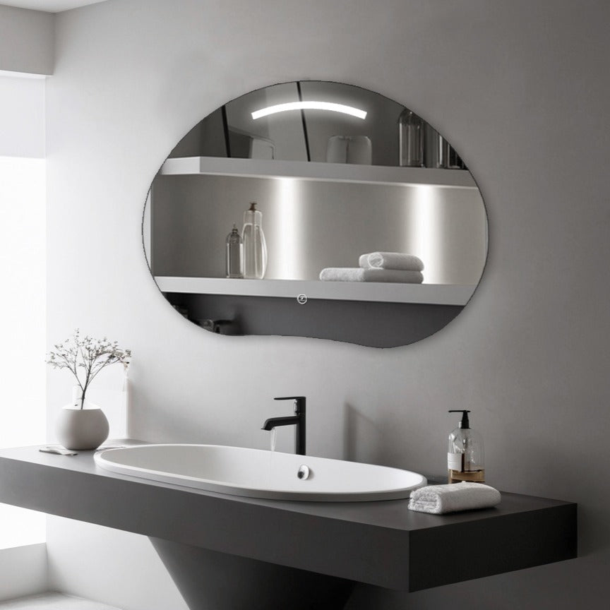 Oglinda LED Functie Touch si 3 Lumini 80x60cm