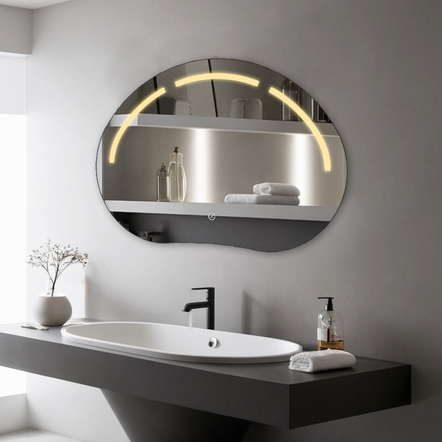 Oglinda LED Functie Touch si 3 Lumini 80x60cm