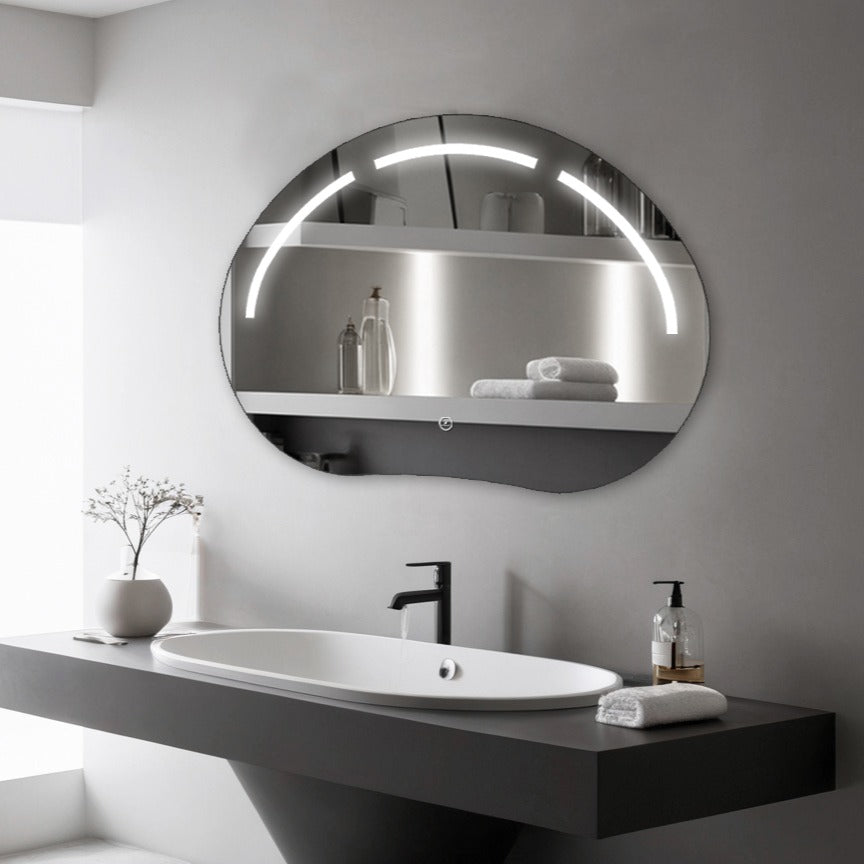 Oglinda LED Functie Touch si 3 Lumini 80x60cm