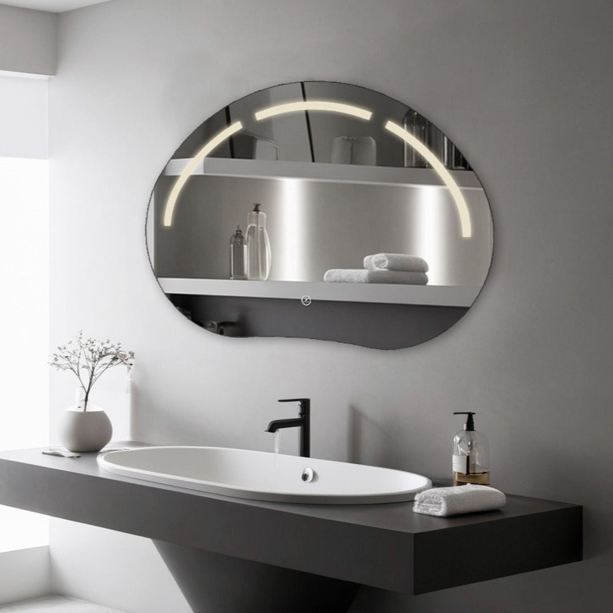 Oglinda LED Functie Touch si 3 Lumini 80x60cm