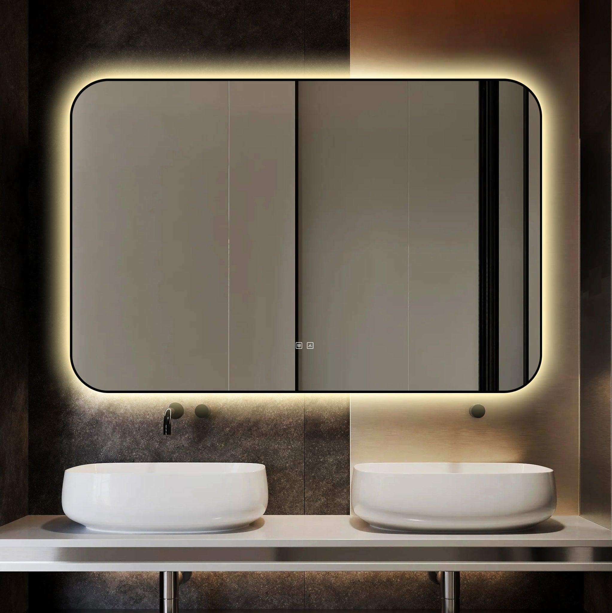 Oglinda LED Dreptunghiulara 120x80cm Functie Dezaburire si Touch