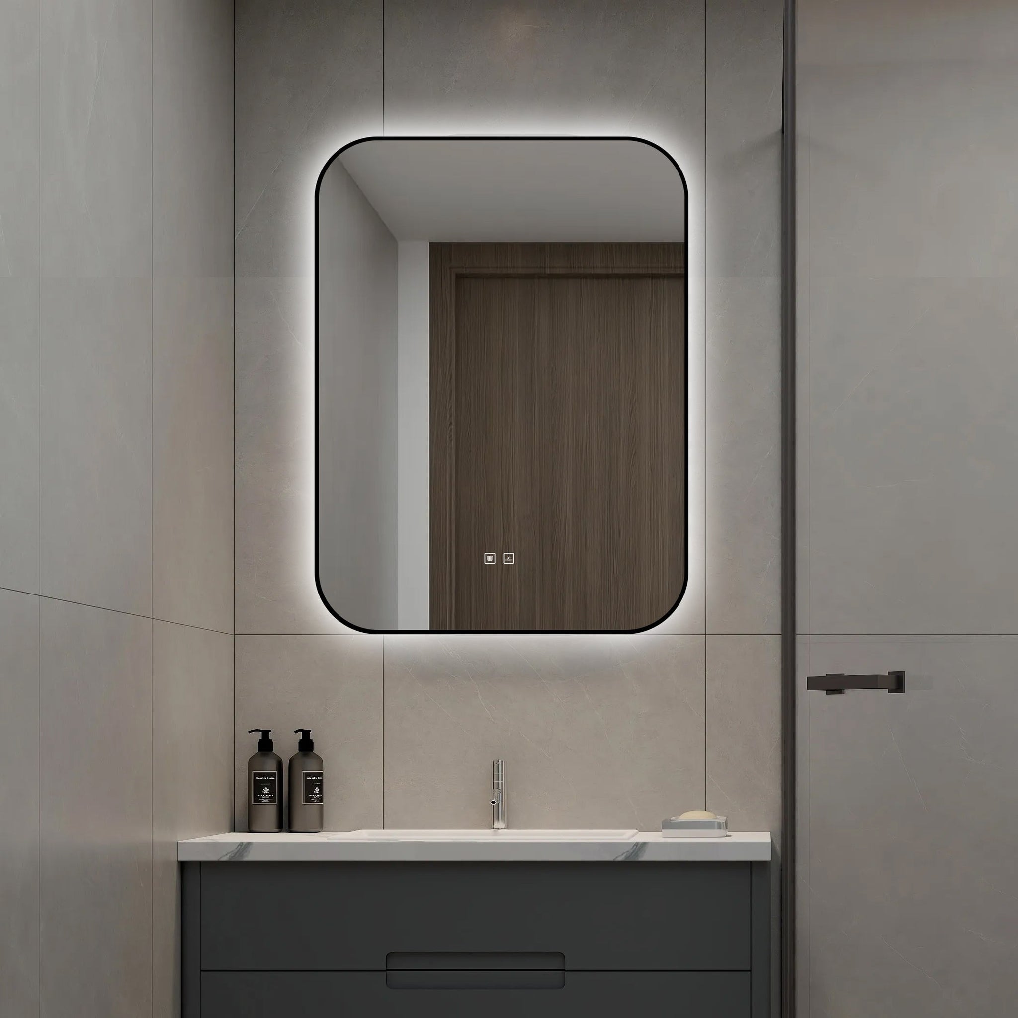 Oglinda LED Dreptunghiulara 60x80cm Functie Dezaburire si Touch