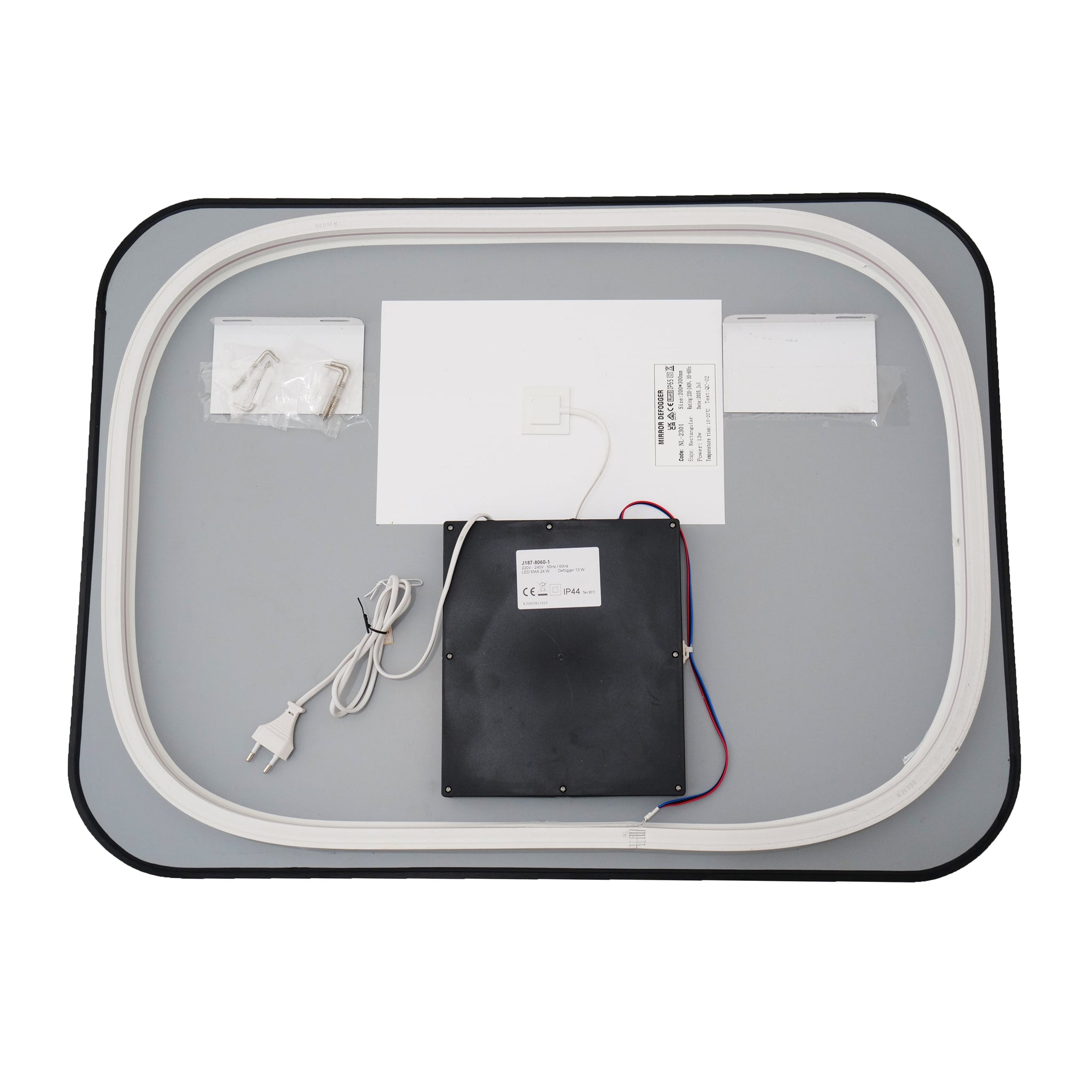 Oglinda LED Dreptunghiulara 80x60cm Functie Dezaburire si Touch