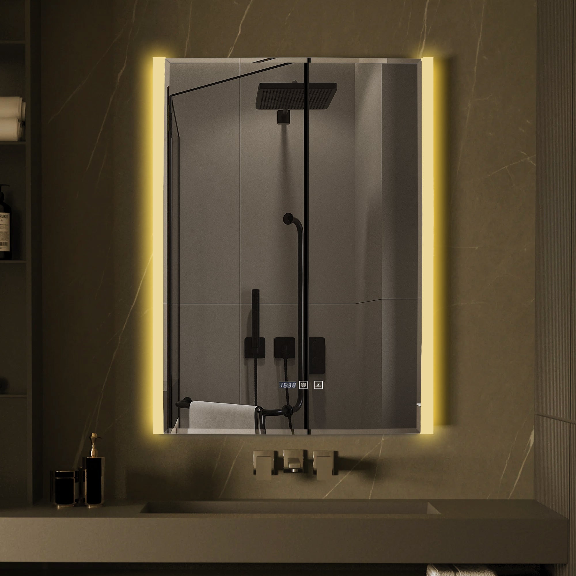 Oglinda LED Dreptunghiulara 60x80cm Functie Dezaburire si Touch