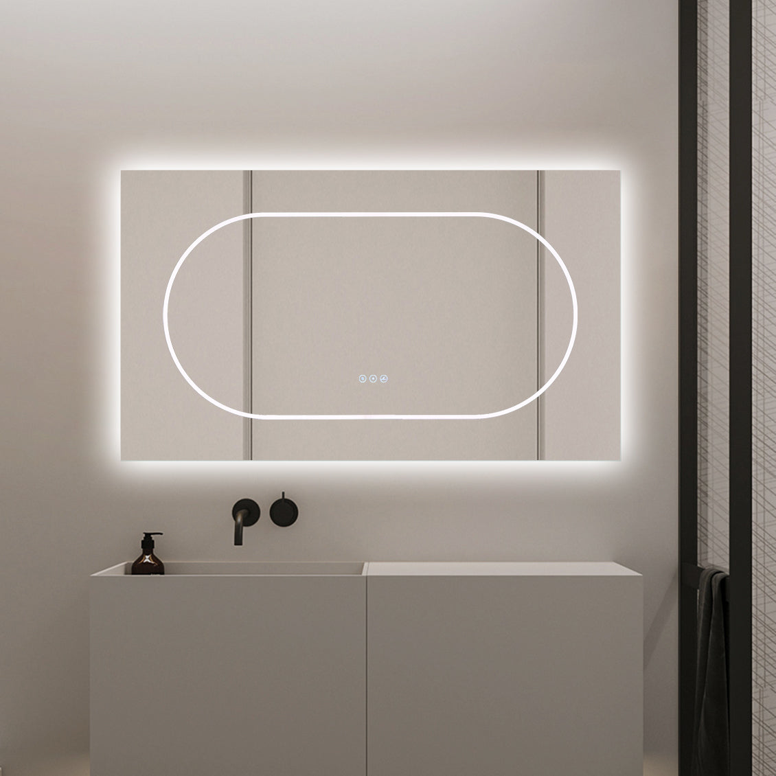 Oglinda LED Dreptunghiulara 120x70cm Functie Dezaburire si Touch